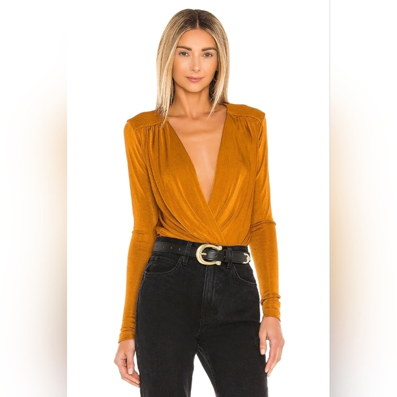 Free People Tops - Turnt Bodysuit in Honey Ginger Free People